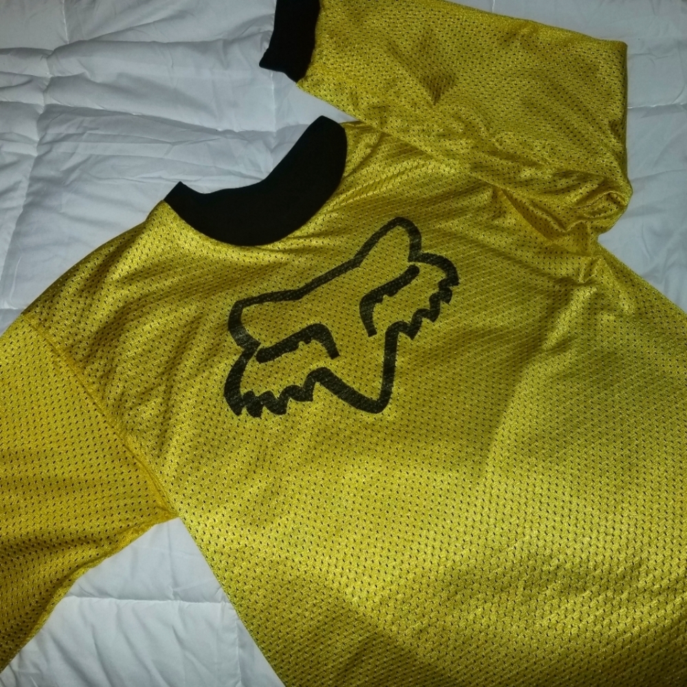Fox Moto X Racing Jersey Reversible Black n Yellow Unisex🦊